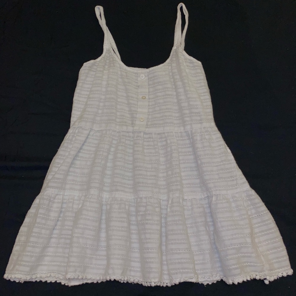 dainty white dress top, XS